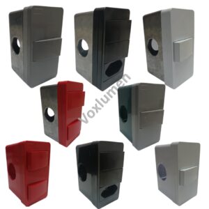 Caixa condulete leve saídas 1/2 e 3/4 alumínio ou PVC com tampa modular e pontos de conexões configuráveis