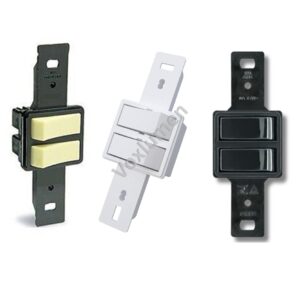 Interruptor Duplo 250V com duas teclas de 10A haste longa de embutir