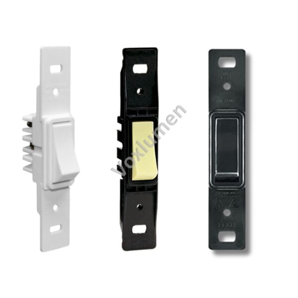 Interruptor/pulsador 250V com uma tecla 10A haste longa de embutir