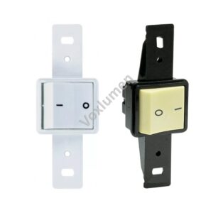 Interruptor bipolar 250V com uma tecla haste longa de embutir