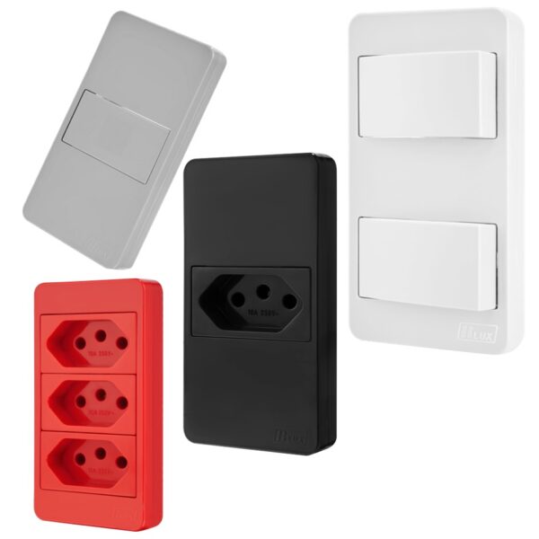 Conjunto modular para caixa condulete 1/2 ou 3/4 em PVC ou alumínio