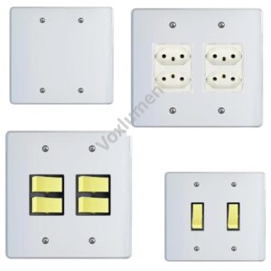 Conjunto Gris tampa/haste 4X4 parafusados e pontos de conexões 250v configuráveis
