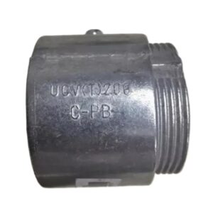 Conector cônico em alumínio box reto para eletrodutos leves rosca BSP