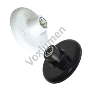 Plafonier em ABS com soquete de policarbonato 300° 110/220v