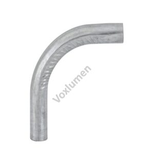 Conector curvo longo 90° em Aço Carbono para eletrodutos LEVES BSP normas 13057/5624